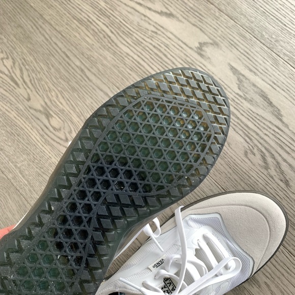 VANS OFF WALL Ave Pro Sneaker White/Smoke Skater Shoes - Picture 5 of 7